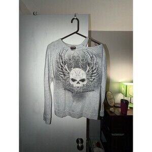 Harley-Davidson Womens Pinstriped Willie G Skull Ecuador